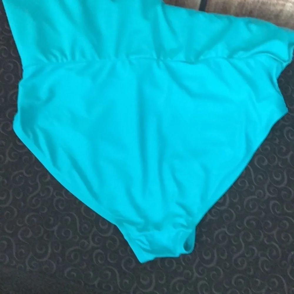 Catalina Teal Ruffle Swim Bottom LG 14/16